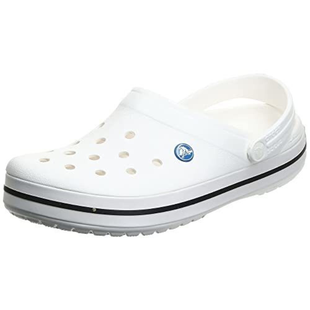CROCS UNISEX-ADULT CROCBAND CLOG, WHITE, 8 WOMEN/6 MEN
